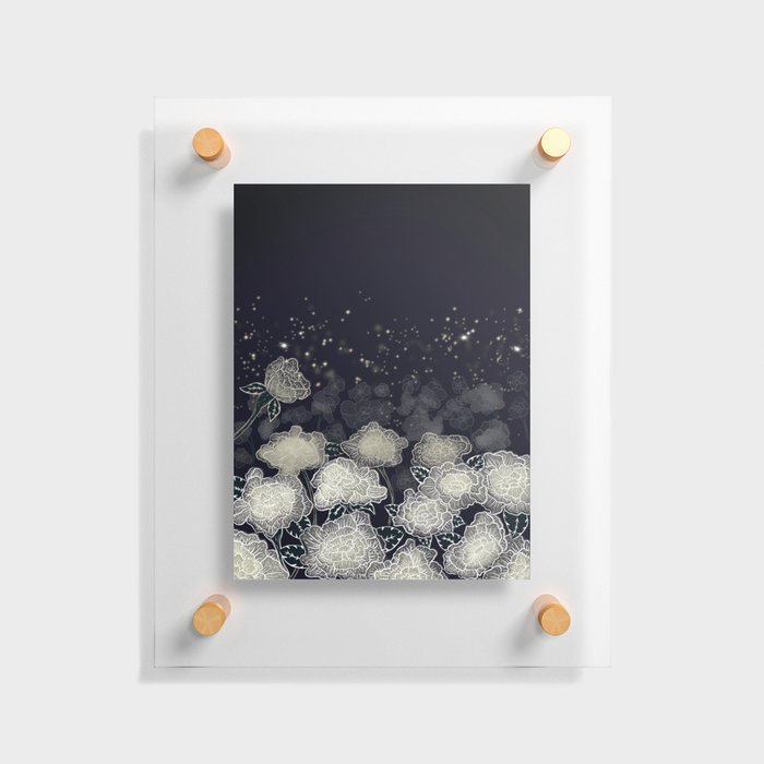 Moon Flower Floating Acrylic Print
