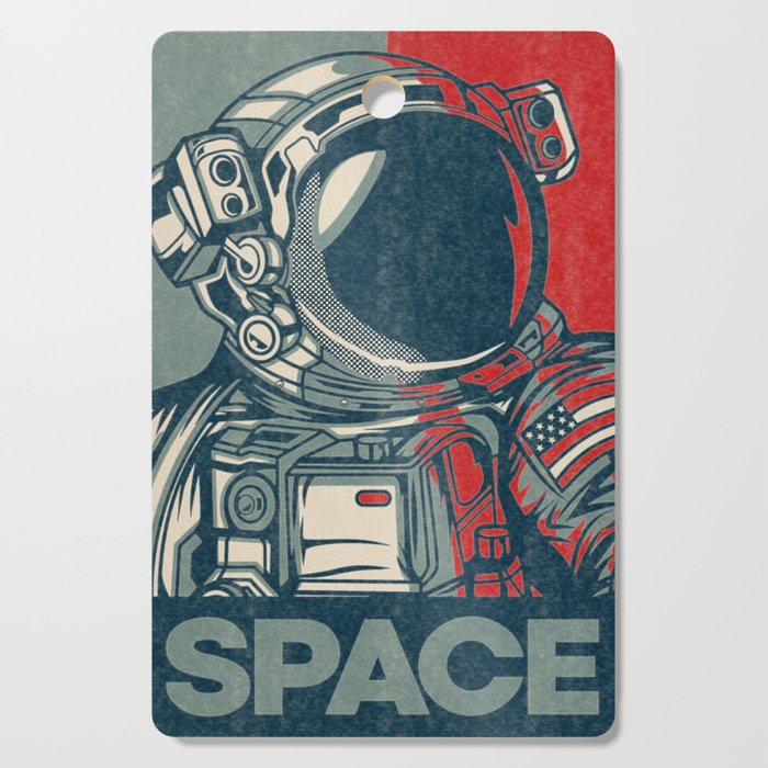Space - Vintage space poster #7 Cutting Board