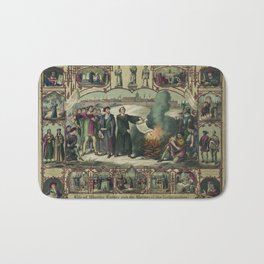 Life of Martin Luther and heroes of the reformation (1874) Bath Mat | Luther, Reformation, Martin, Old, Vintage, Religion, Religious, Drawing, Lutheran, 1874 
