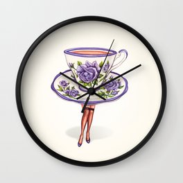 Tea Cup Pin-Up Wall Clock