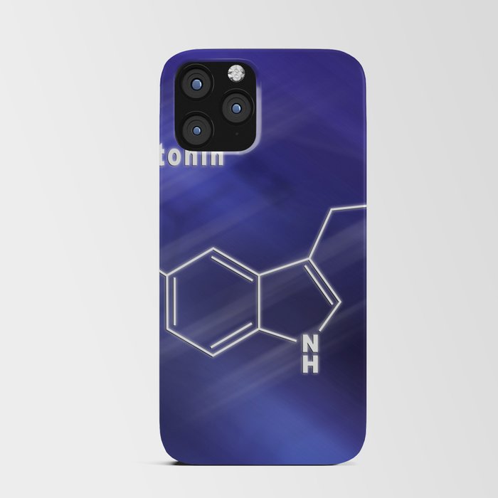 Serotonin Hormone Structural chemical formula iPhone Card Case
