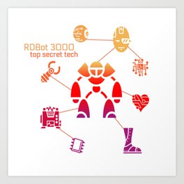 T-shirt "RDBot 3000" Art Print