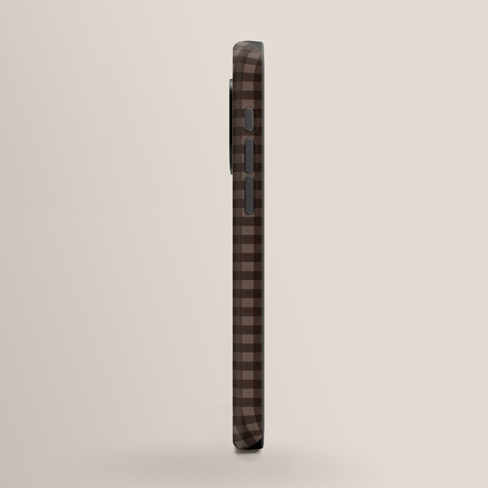 Gingham Plaid Pattern - Earthy Brown
