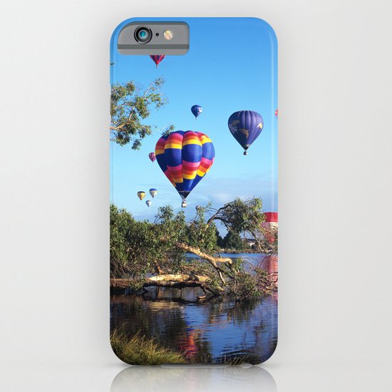Hot air balloon scene iPhone & iPod Case