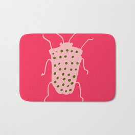 Arthropods hot pink Bath Mat | Bug, Pattern, Beetles, Insect, Animal, Digital, Arthropods, Drawing, Ink Pen, Bruxamagica 