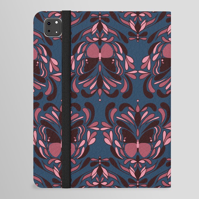 Boho Nouveau Butterfly Pattern 1.0 iPad Folio Case
