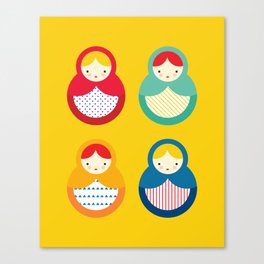 Russian Nesting Dolls / Matryoshka Canvas Print