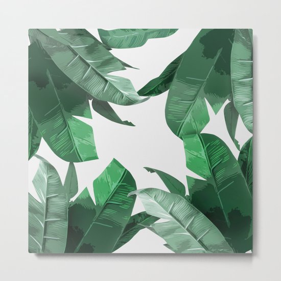 Tropical Palm Print Metal Print