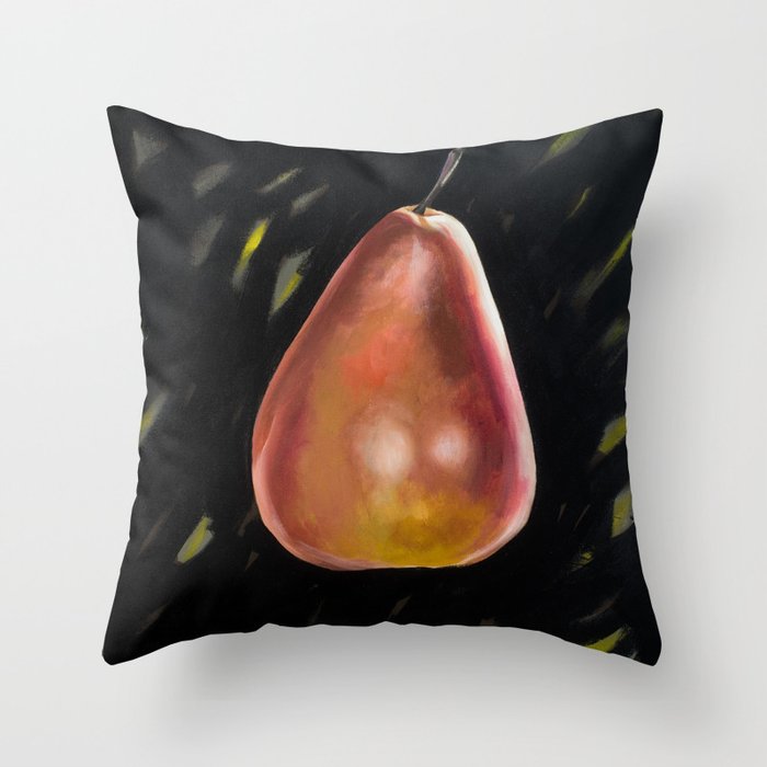Lone Pear Throw Pillow