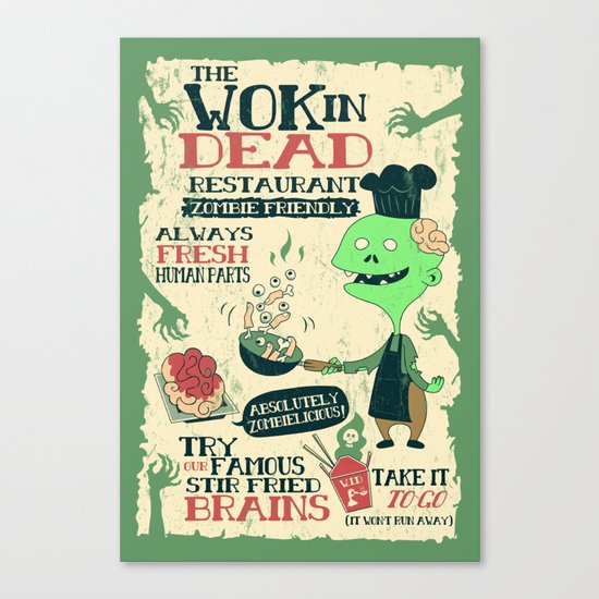 The Wok In Dead Canvas Print