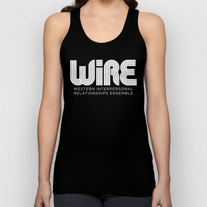 WIRE logo - black fabric Tank Top