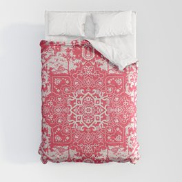 Roseate Reverie: Heritage Oriental Bohemian Moroccan Fabric Delight Comforter