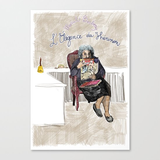 L'élégance du hérisson (Muriel Barbery)- COVERS OF BOOKS THAT NOBODY ASKED ME TO ILLUSTRATE N.1 Canvas Print