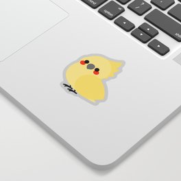 Yellow Cockatiel Sticker