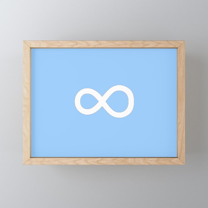 symbol of infinity 2 Framed Mini Art Print
