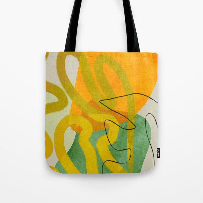 relational shapes minimal organic boho Tote Bag