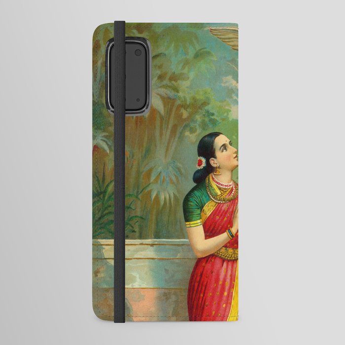 Damayanti and the Swan by Raja Ravi Varma Android Wallet Case