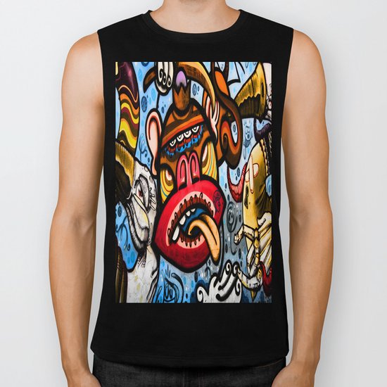 Barcelona Street Art Biker Tank