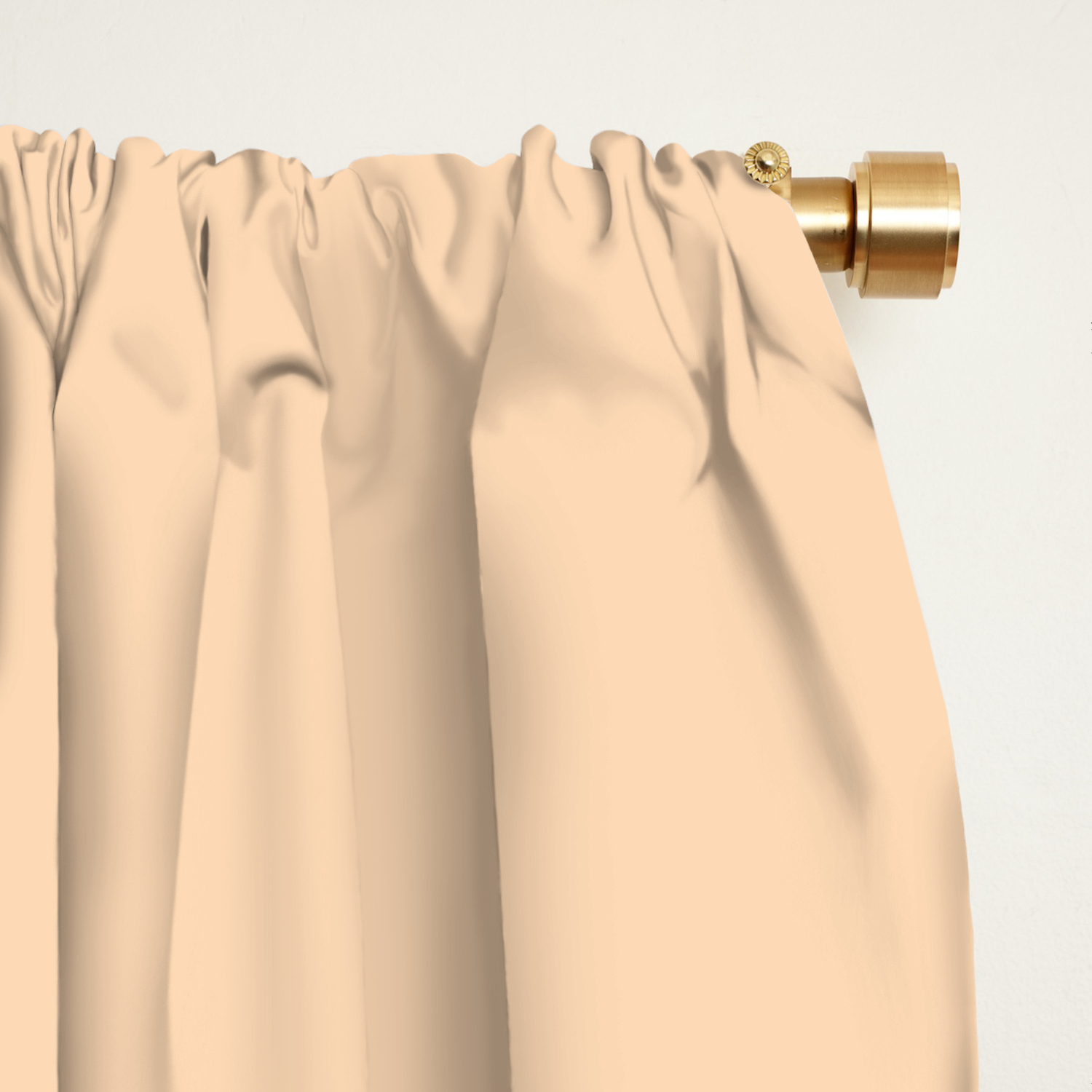 From The Crayon Box Apricot Solid Color Pastel Peach Blackout