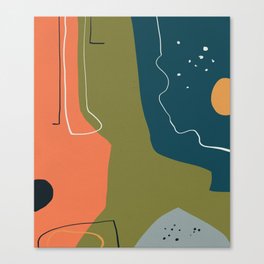 The Abstract Thinker & a Starry Night Canvas Print