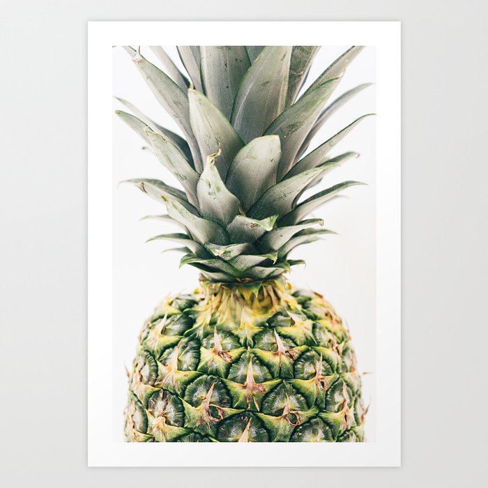 Pineapple Close-Up Art Print