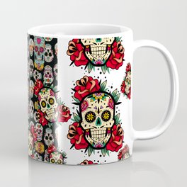 Red Roses and Skulls Mug