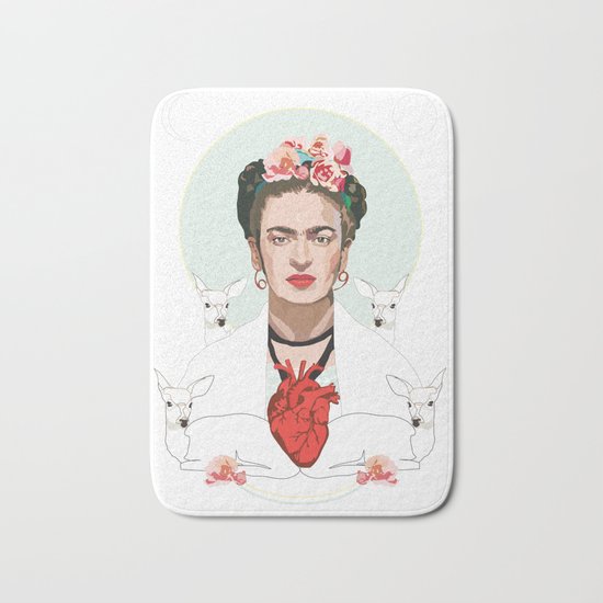 Frida Kahlo (Light) Bath Mat
