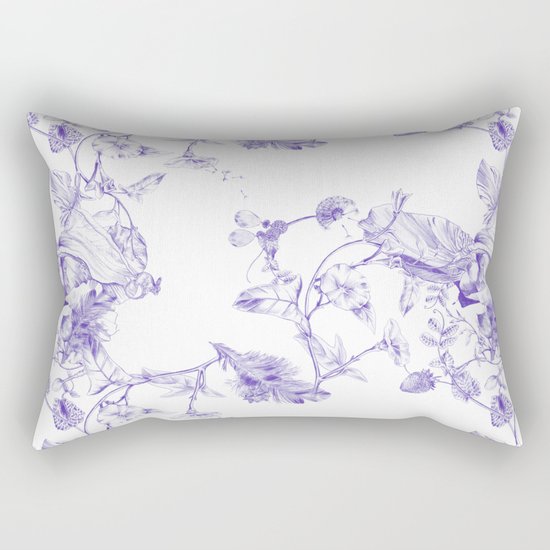 Jeweled Botanist Rectangular Pillow