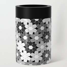 "Grey Flowers" Can Cooler
