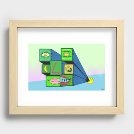 MANY FACE Recessed Framed Print