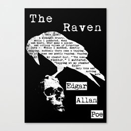 The Raven - Edgar Allan Poe Canvas Print