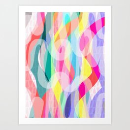 "Cotton Candy" Abstract Art Print