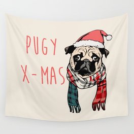 Pugy X-Mas Wall Tapestry
