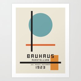 Vintage poster-Bauhaus Juli, August, September 1923. Art Print