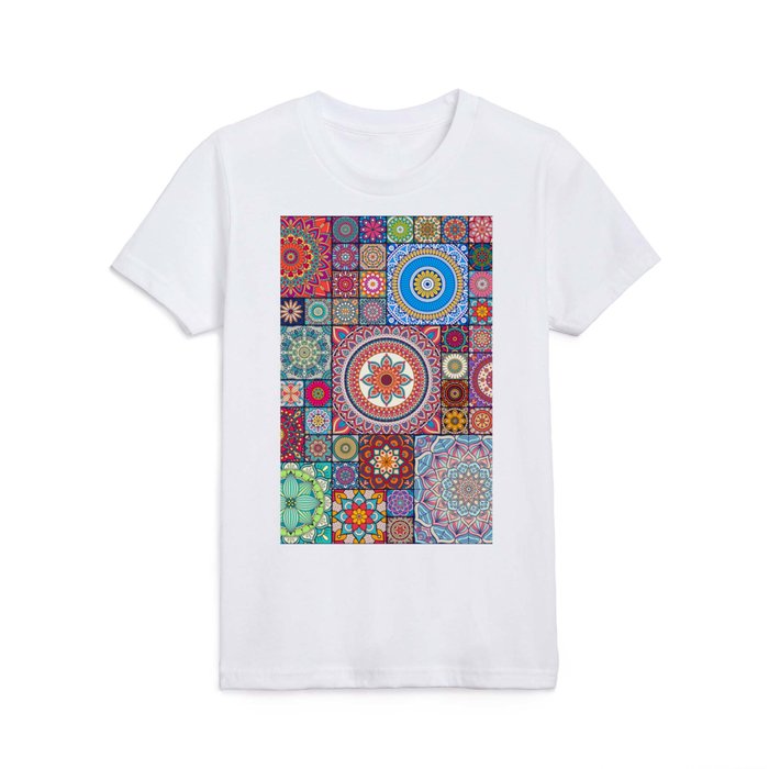 Mandala Tiles Kids T Shirt