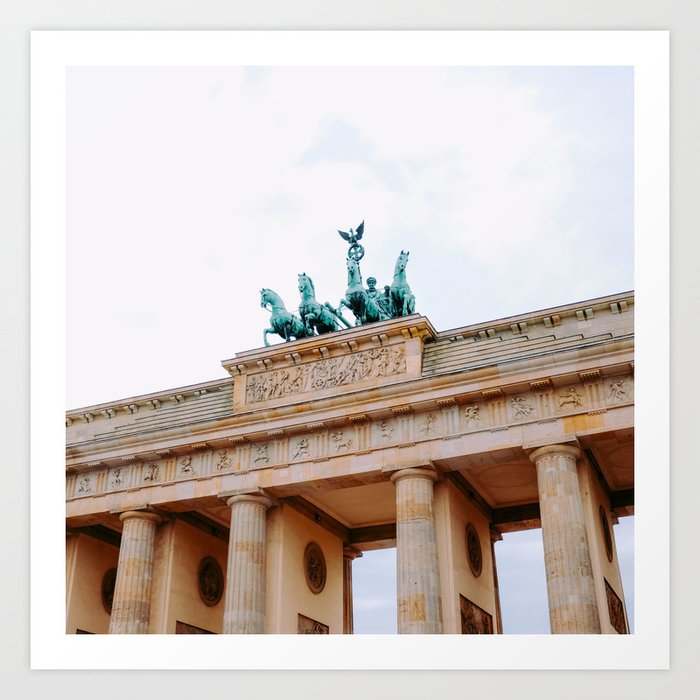 Germany Photography - Pariser Platz Under The White Clouds Art Print