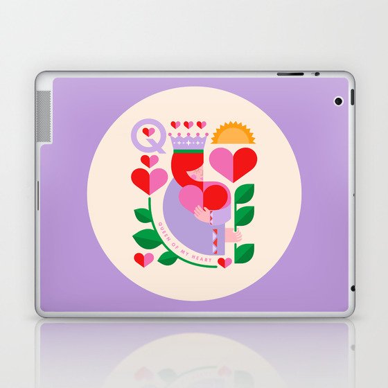 Queen of Hearts Laptop & iPad Skin