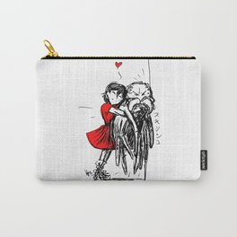 A Girl and Her Spider Carry-All Pouch