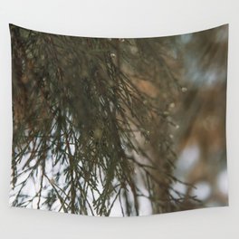Pine Tree Close up - Nature's Beauty Captured - Dark Green botanical photograph Wall Tapestry