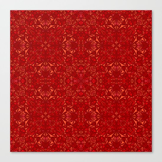Red particles Canvas Print