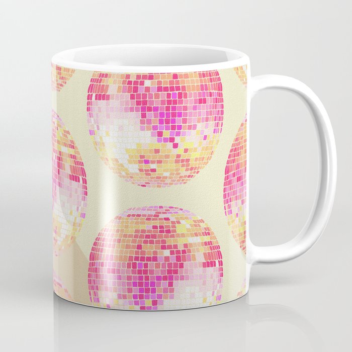 Disco Ball – Pink Ombré Coffee Mug