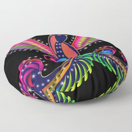 Phoenix in rainbow Floor Pillow