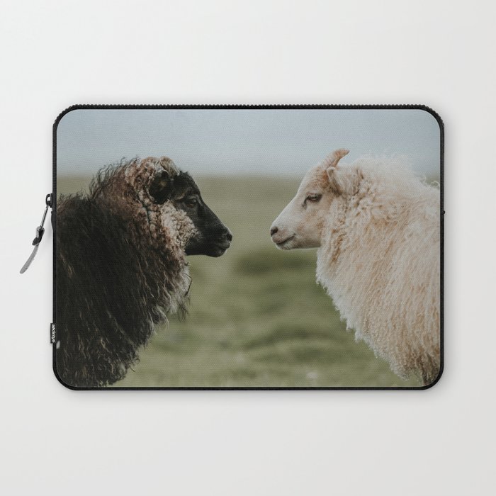 Sheeply in Love - Animal Photography from Iceland Laptop Sleeve