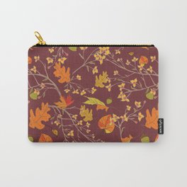 Fall Memories on Rust Carry-All Pouch