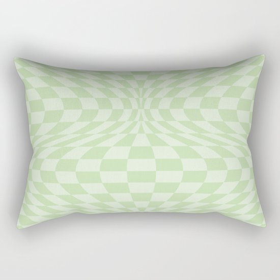 Greens - Optical Game 25 Rectangular Pillow