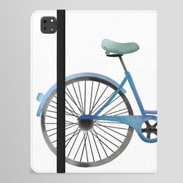 Blue vintage bycicle iPad Folio Case