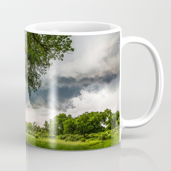 Big Tree - Tall Cottonwood and Passing Storm in Texas Coffee Mug