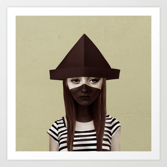 Ceci n'est pas un chapeau Art Print