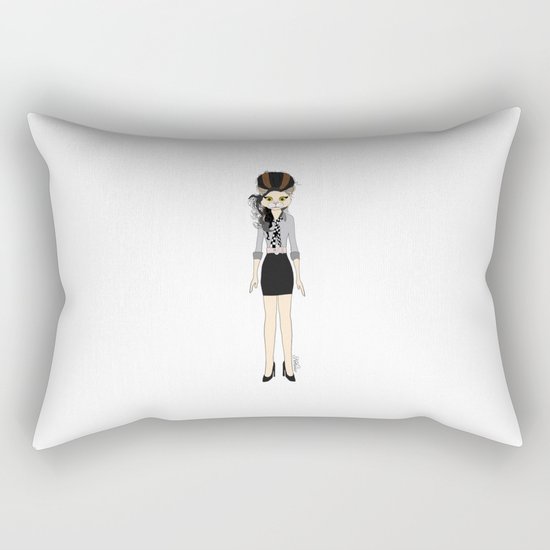 Amy Cat Rectangular Pillow
