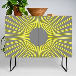 sun with gray background Credenza